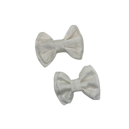 Mini Clips Seda Cruda